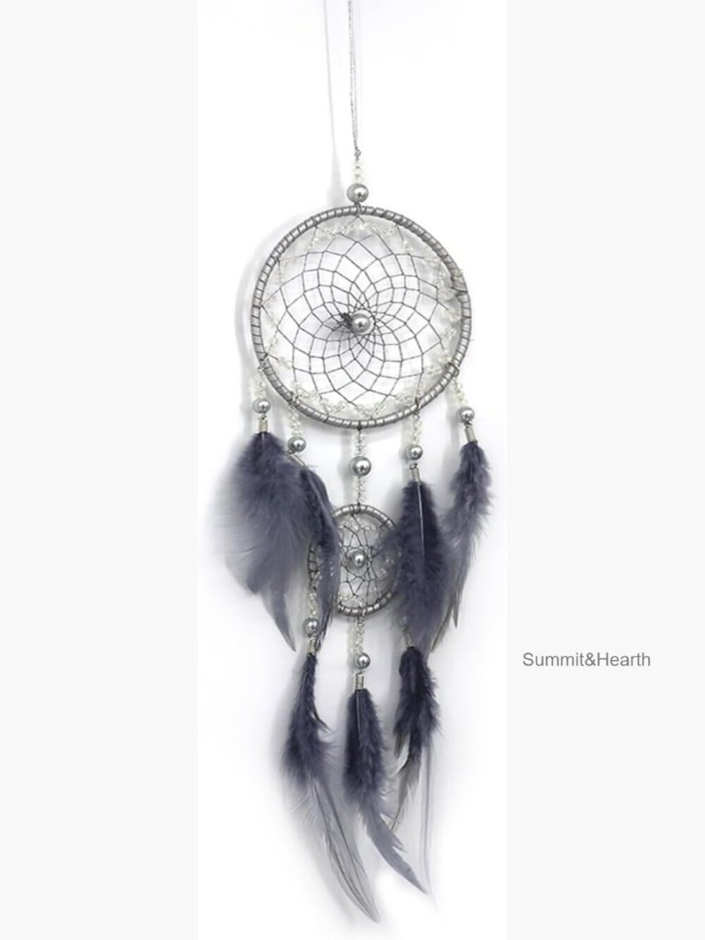 Handmade Boho Dream Catcher Wall Hanging Decor Iron Ring Feather